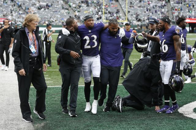 Ravens left tackle Ja'Wuan James suffers torn Achilles tendon vs. Jets; CB Kyle  Fuller to have MRI on knee – Orange County Register