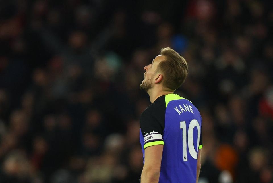 Harry Kane started on the bench and couldn’t turn things round when he came on as a substitute (REUTERS)