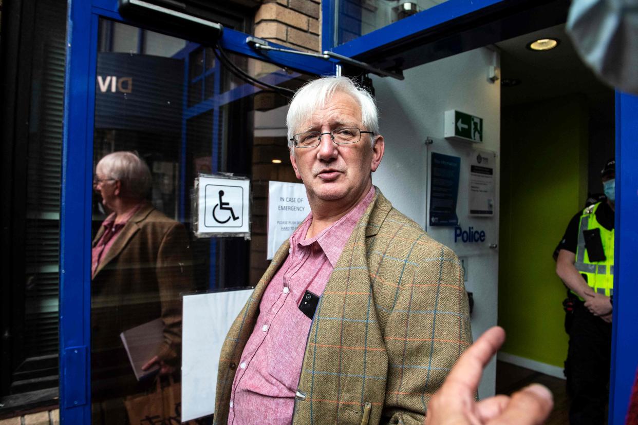 Murray, 62, presented himself to St Leonard’s police station in Edinburgh on Sunday morning (AFP/Getty)