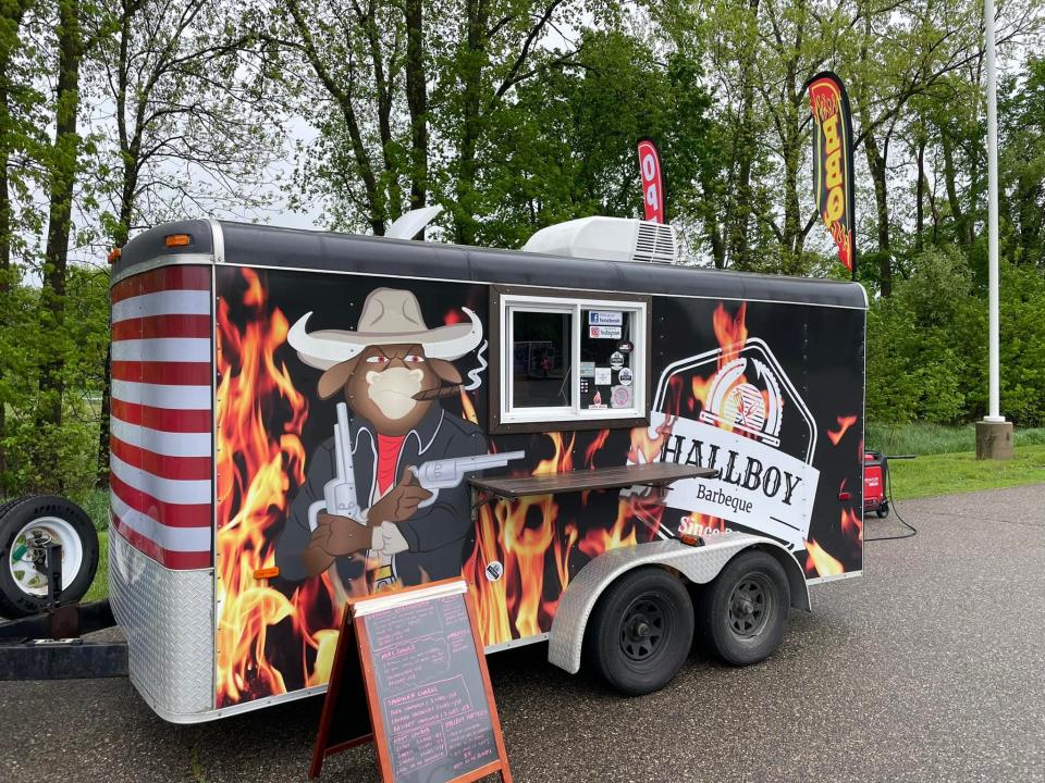 Hallboy Barbeque, owned by Jeff Hall and Dan High, travels around to different Livingston County events and surrounding areas.