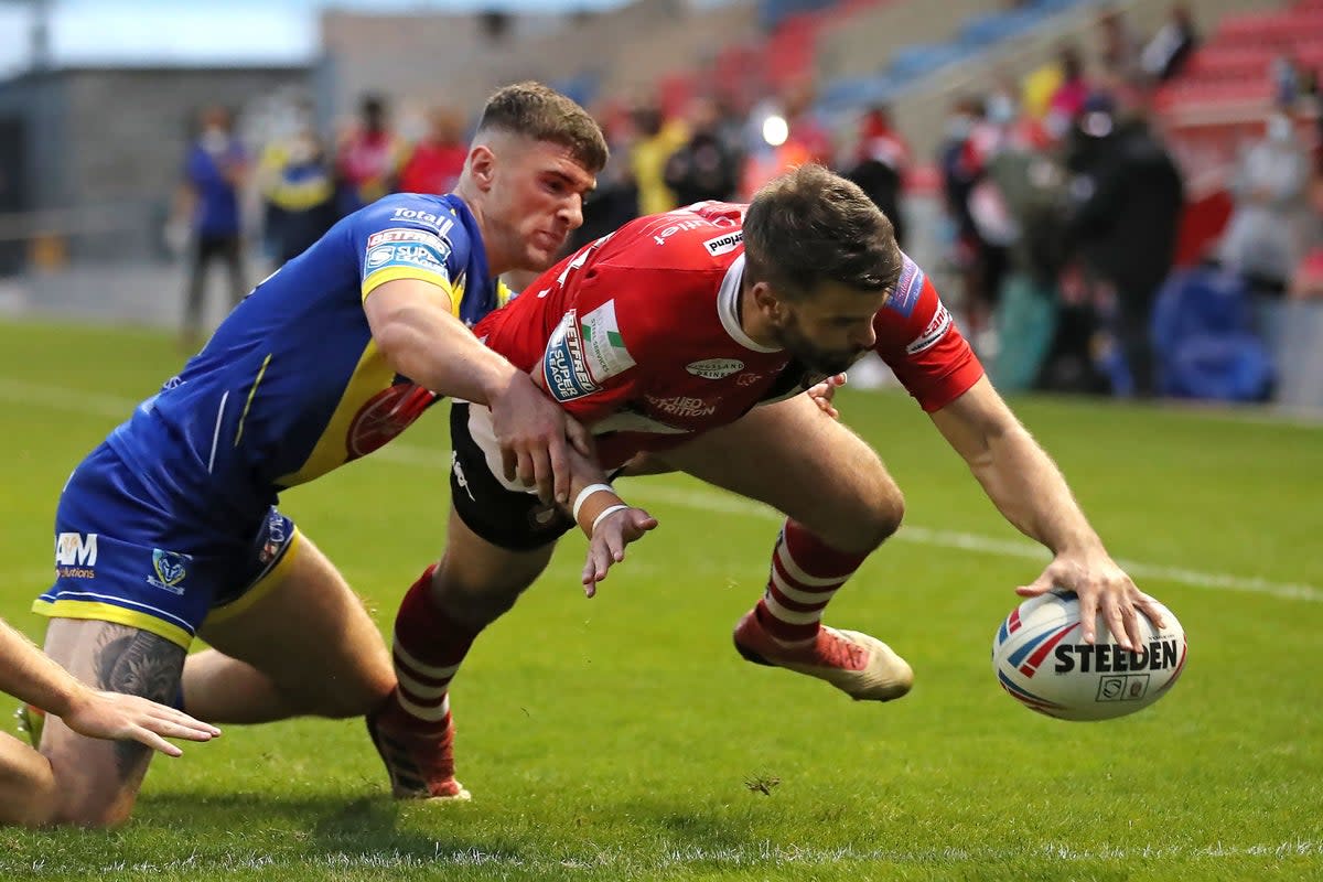 Former Super League star Elliot Kear (right) will lead Wales against the Cook Islands (Martin Rickett/PA) (PA Archive)