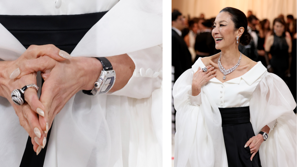Michelle Yeoh in Cariter and Richard Mille