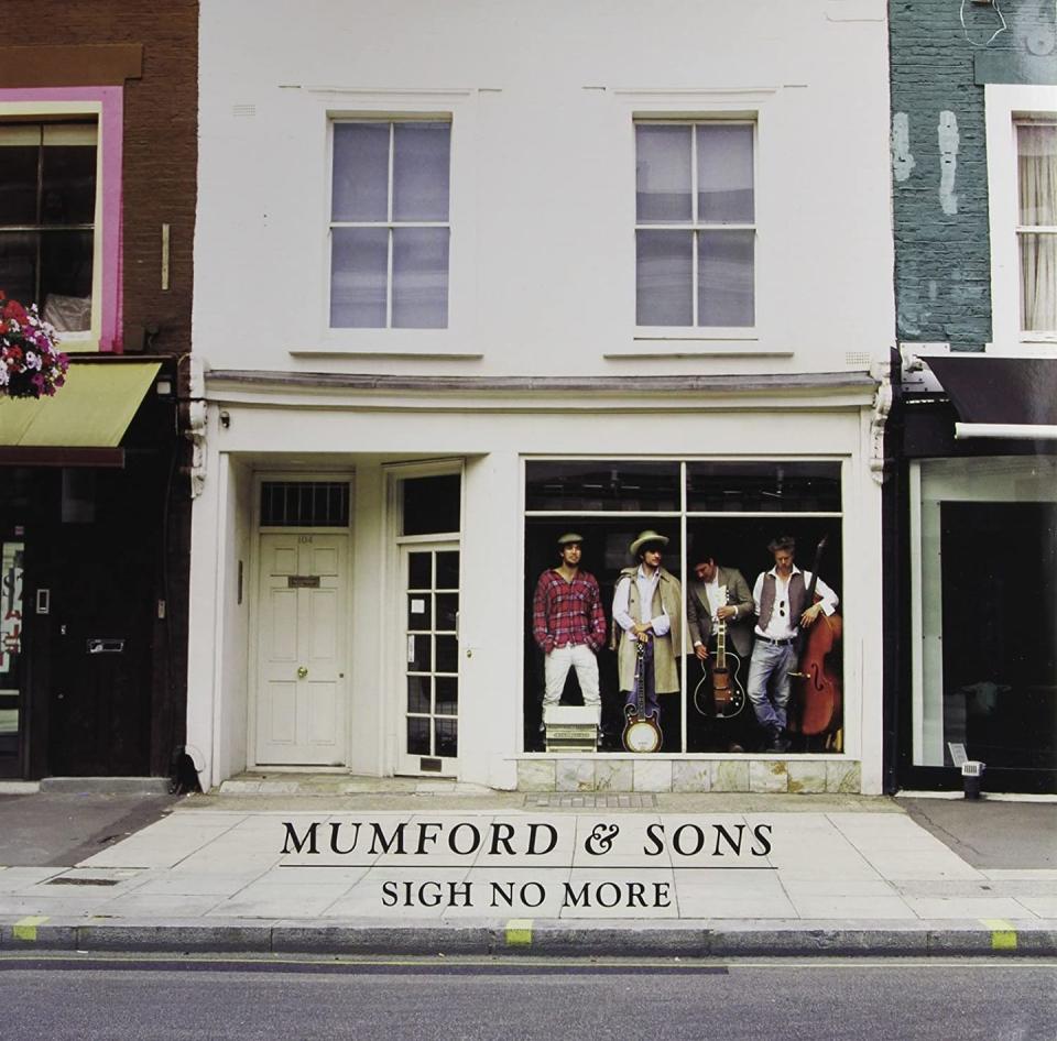 <p><a class="link " href="https://www.amazon.com/Sigh-More-Explicit-Mumford-Sons/dp/B07N95LBTJ/ref=ntt_mus_dp_dpt_3?tag=syn-yahoo-20&ascsubtag=%5Bartid%7C10063.g.31995309%5Bsrc%7Cyahoo-us" rel="nofollow noopener" target="_blank" data-ylk="slk:BUY NOW;elm:context_link;itc:0;sec:content-canvas">BUY NOW</a></p><p>During dark times you need something jovial and bright, and that's exactly what the British folk band Mumford & Sons brings with their album, <em>Sigh No More</em>. Their frequent use of banjos, mandolins, drums, and guitars put an upbeat, contemporary spin on traditional folk tunes. </p>