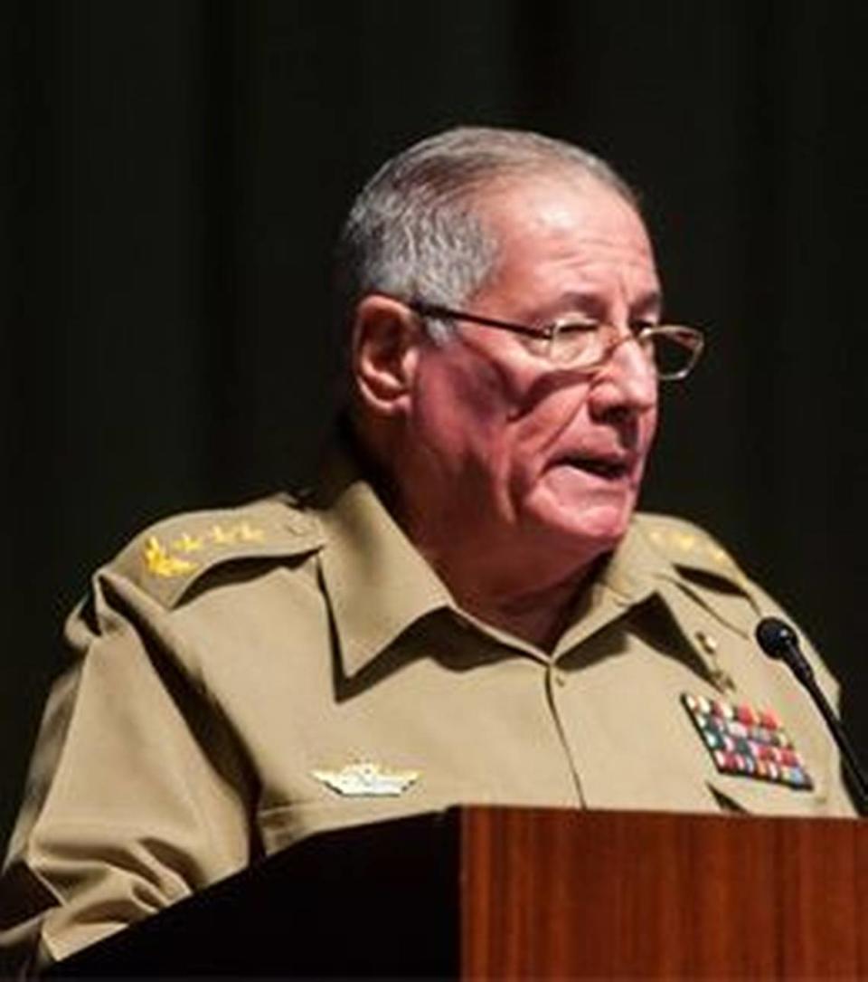 Gen. Alvaro Lopez Miera, head of Cuba’s Ministry of Revolutionary Armed Forces