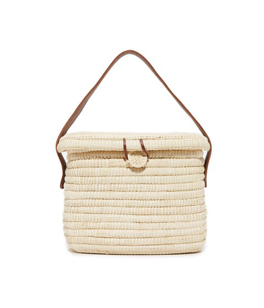 Sensi Studio Straw Basket Bag