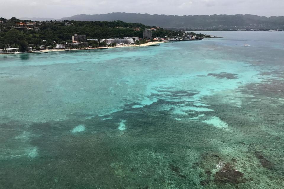 Aerial view of popular tourist destination Montego Bay: Getty