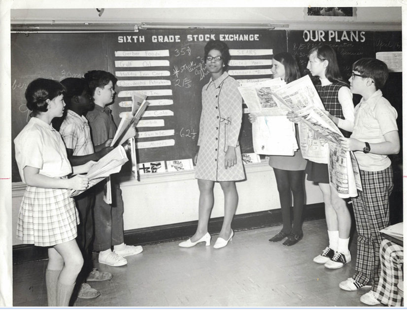 Photo of my mother, Earline Duncan, in one of her integrated classrooms at Snowden Elementary in the early 1970s in Memphis.