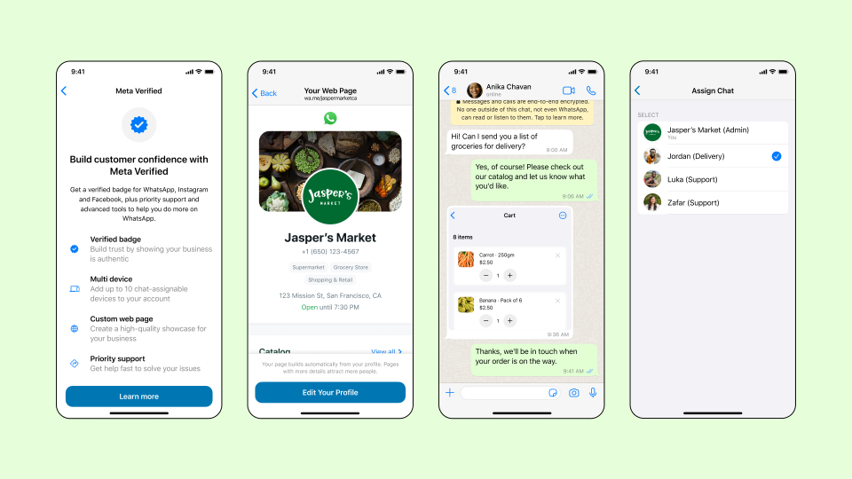 Meta Verified subscriptions are coming to businesses on WhatsApp.