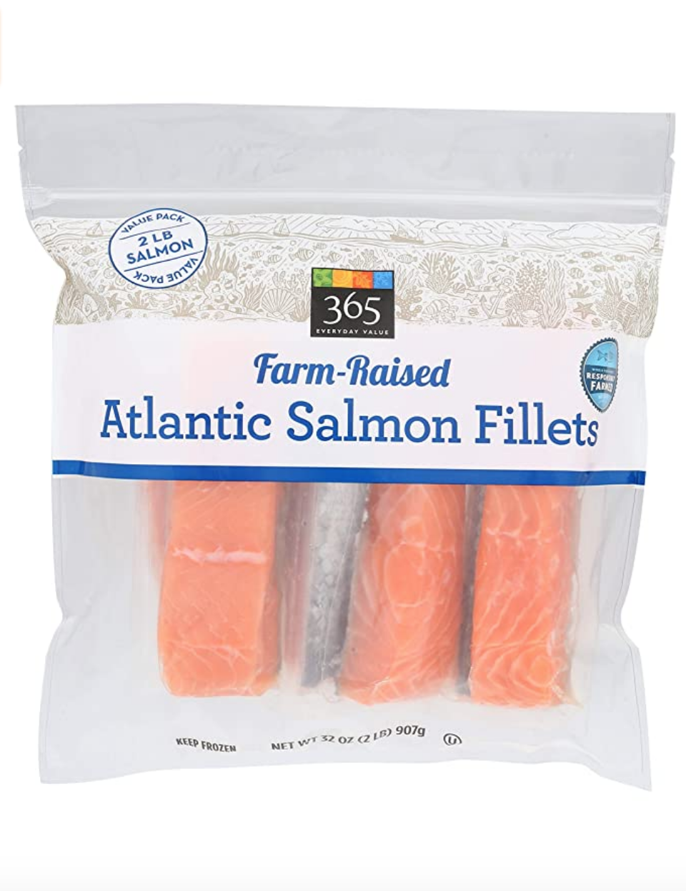 365 Farm-Raised Atlantic Salmon Fillets