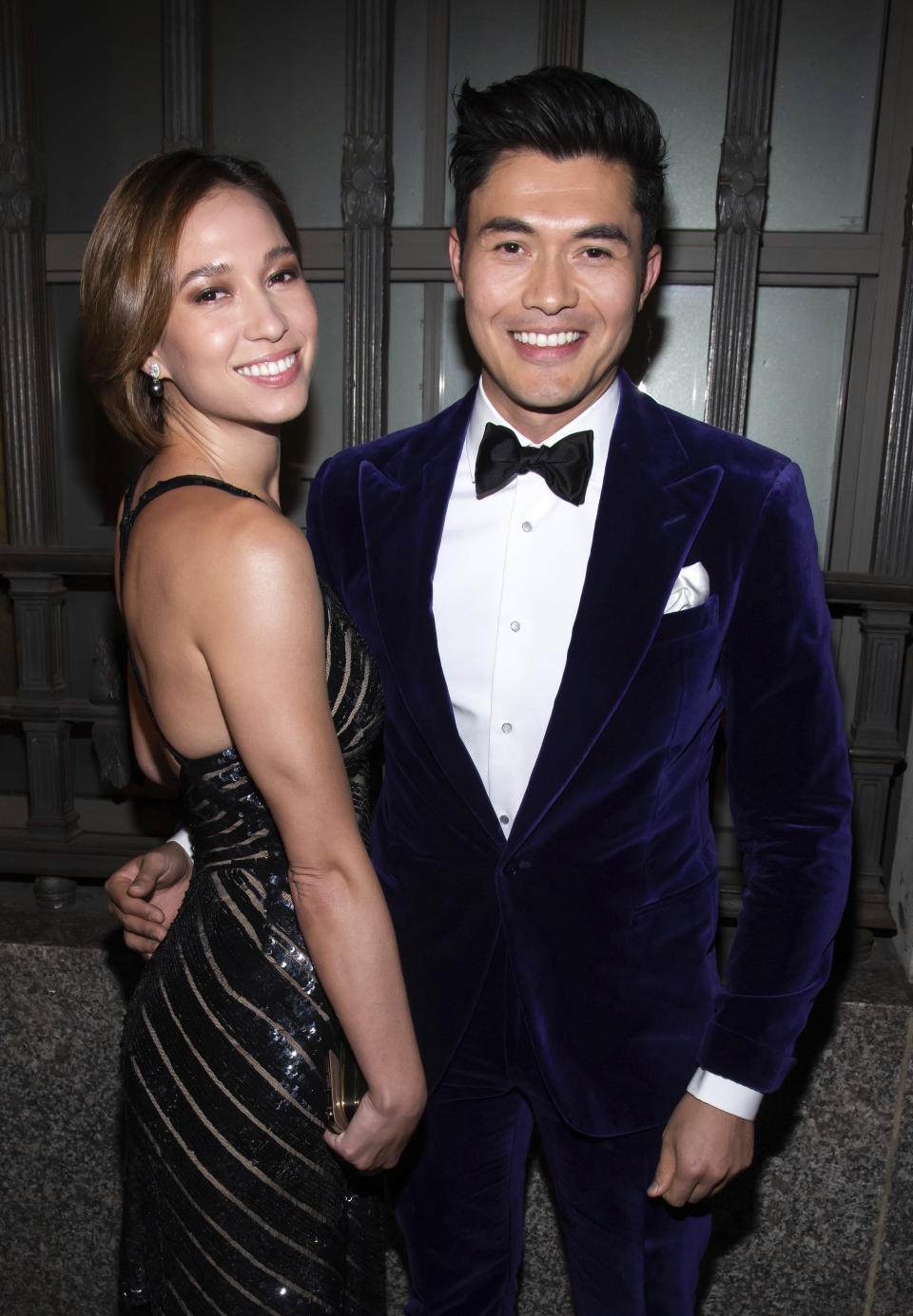 Liv Lo and Henry Golding arrive to the Ralph Lauren show during Fashion Week on Saturday, Sept. 7, 2019, in New York. (Photo by Charles Sykes/Invision/AP)