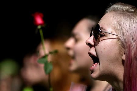 Demonstrators attend a protest against rape and violence against women in Brasilia, Brazil, May 29, 2016. REUTERS/Ueslei Marcelino