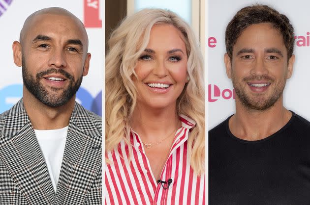 Alex Beresford, Josie Gibson and Danny Cipriani