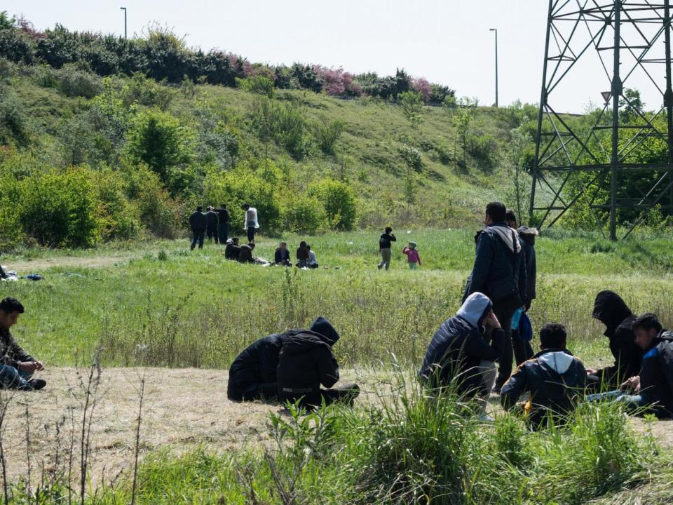 There is a still a large refugee population in Dunkirk – most sleep rough in the woods – after a fire devastated the Grande-Synthe camp last month (Emily Goddard)