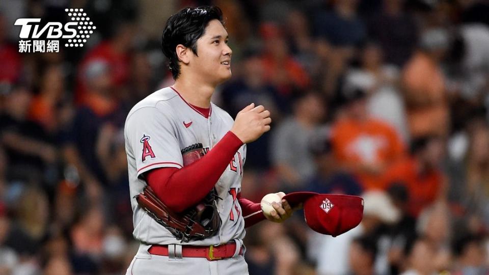 日本球星大谷翔平首次都上時代百大。（圖／AP）