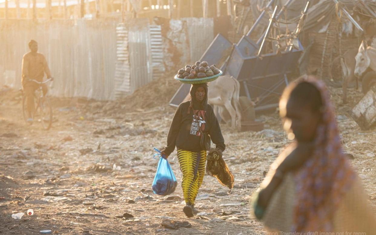 Thousands of Fulani (semi-nomadic herders of the Sahel) have been displaced by fighting with the Dogon peoples and have fled to refugee camps in Bamako, Mali - Simon Townsley