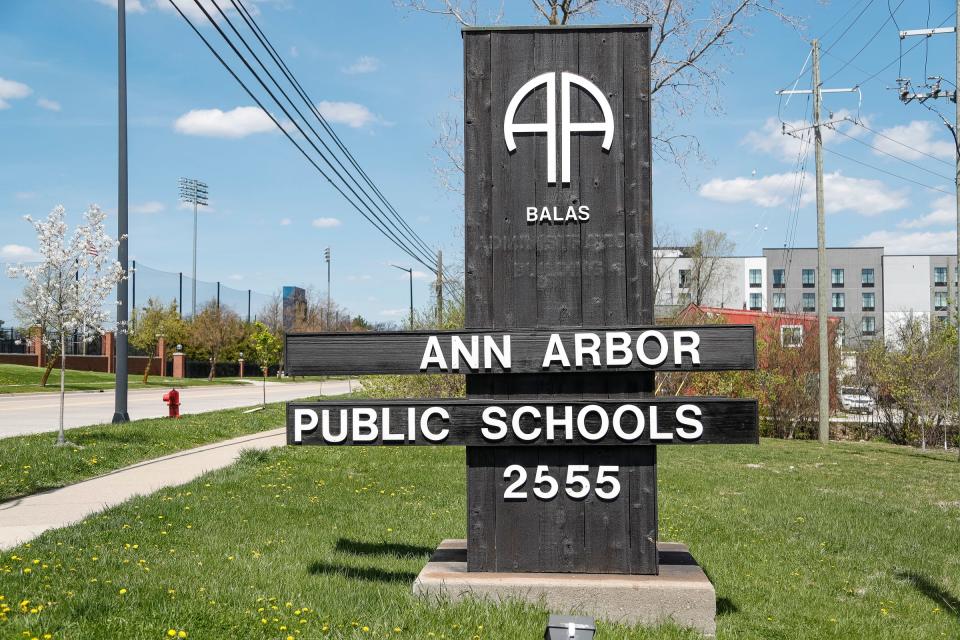 Ann Arbor Public Schools Balas Operation Center on State Street in Ann Arbor on Monday, April 22, 2024.