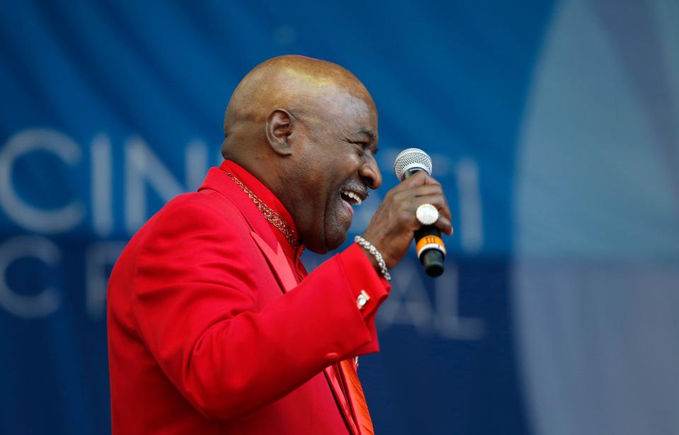 Walter Williams of The O'Jays performs during the Cincinnati Music Festival.