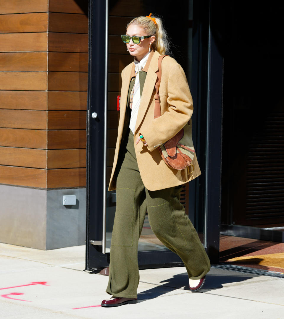 Gigi Hadid is seen on October 14, 2022 in New York City. (