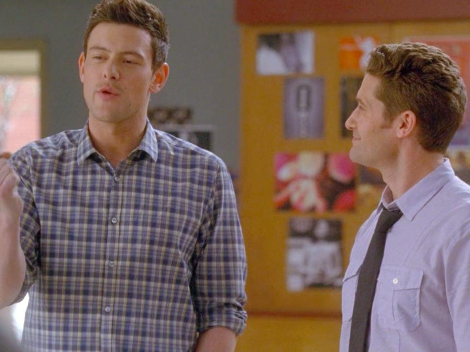 cory and mr schue glee