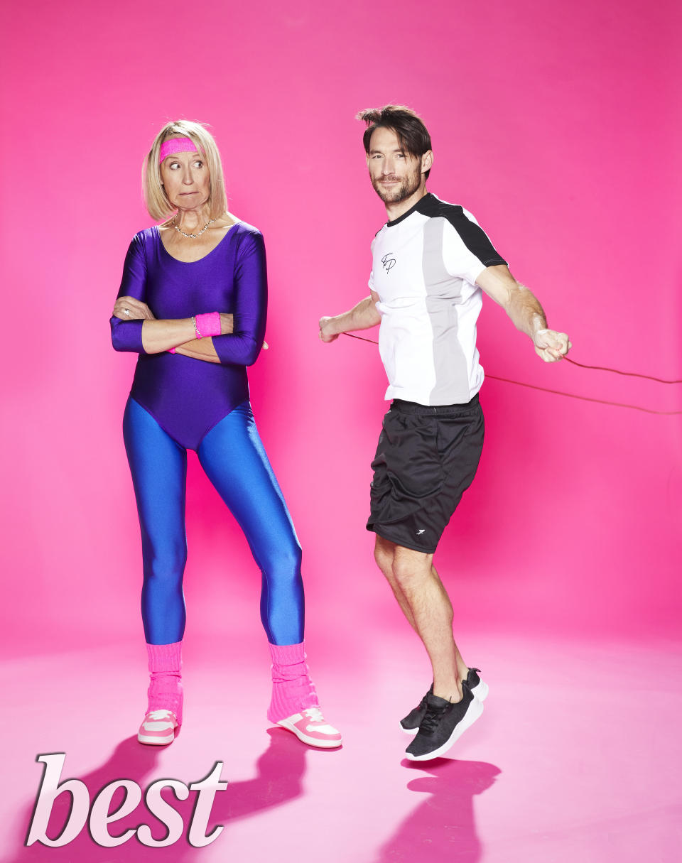 Carol McGiffin and Mark Cassidy featured in a fitness shoot for the magazine (Nicky Johnston/Hearst UK/Best magazine/PA)