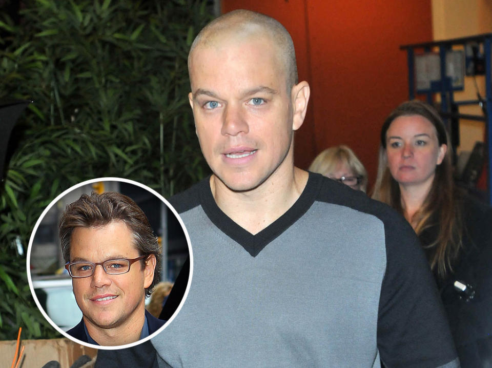 Bald for a role 2011 Gallery Matt Damon