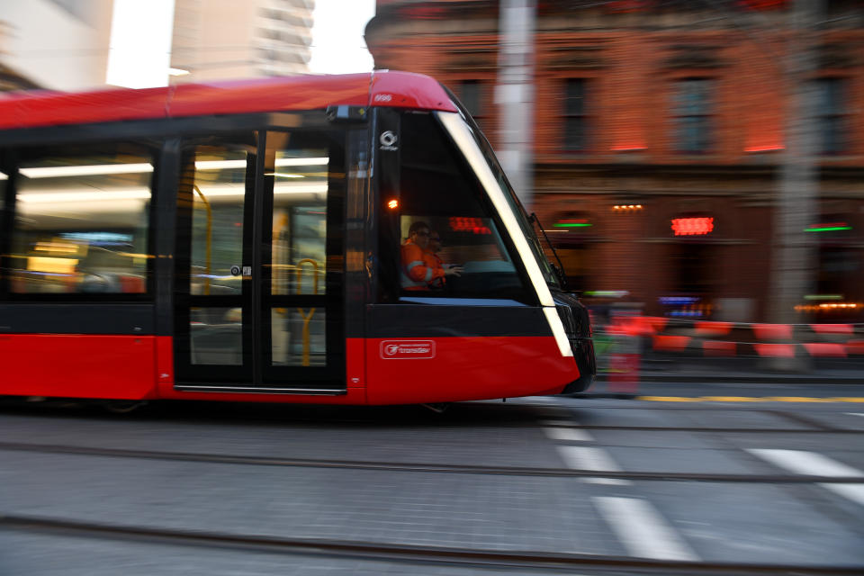 The maximum speeds of trams in certain areas have been lowered. Source: AAP