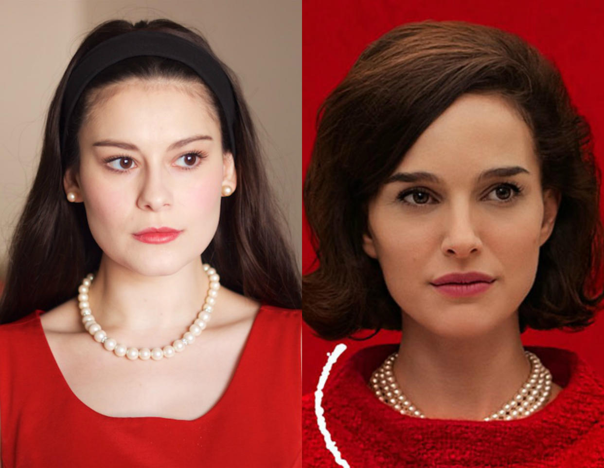 A simple, fresh-faced makeup look inspired by Natalie Portman’s new film “Jackie”