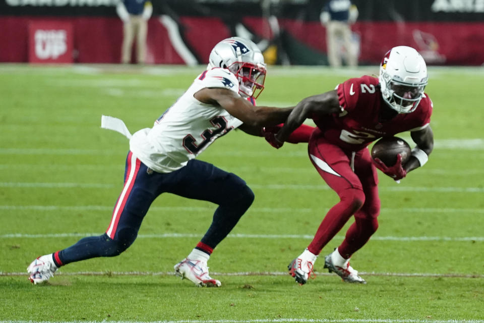 Marquise Brown's fantasy upside is limited by the Arizona Cardinals' quarterback situation. (AP Photo/Ross D. Franklin)