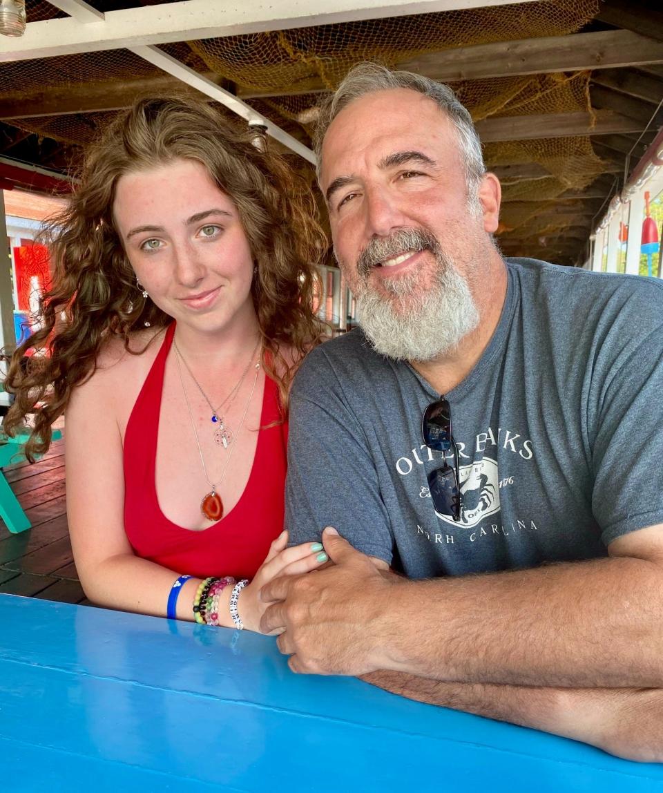 John Jeniski and his late daughter Rachel during happier times.