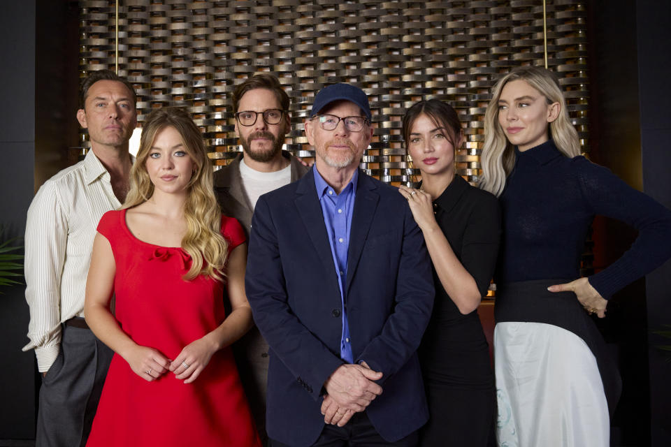 Jude Law, Sydney Sweeney, Daniel Brühl, Ron Howard, Ana de Armas and Vanessa Kirby of 