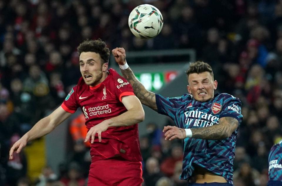 Liverpool and Arsenal played out a goalless draw in the first leg at Anfield last week (PA Wire)