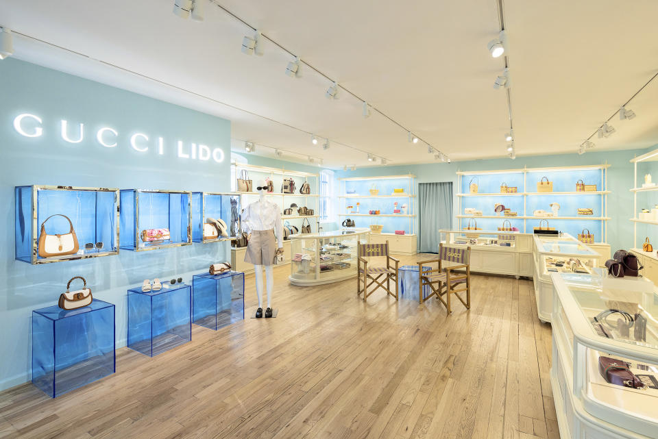 The Lido Collection inspired a new decor. Here, the East Hampton boutique. 