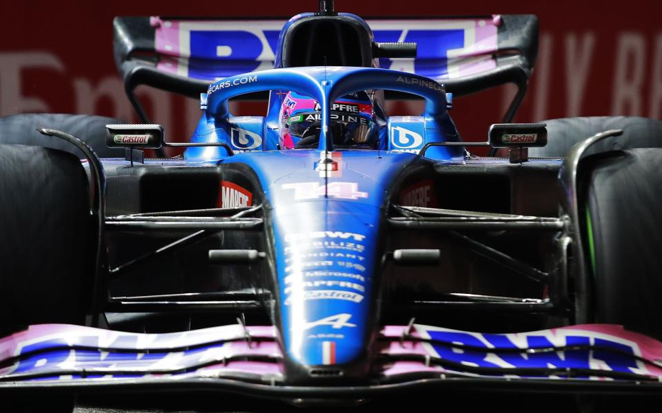 Spanish Formula One driver Fernando Alonso of the Alpine F1 Team in action during the qualifying session of the Singapore Formula One Grand Prix at the Marina Bay Street Circuit, Singapore, 01 October 2022 - TOM WHITE/EPA-EFE/Shutterstock 