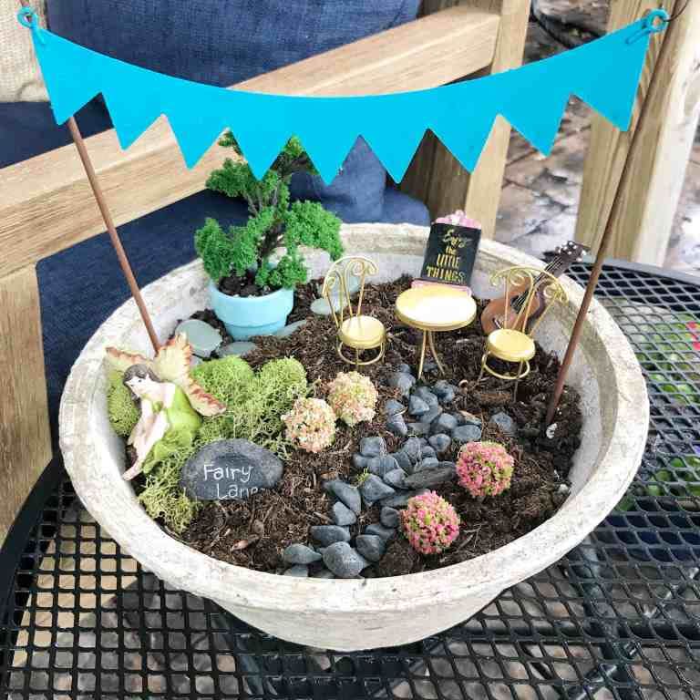 planter fairy garden