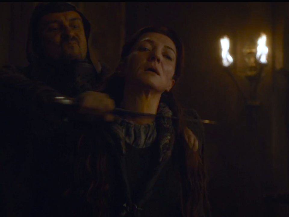 Catelyn Stark dying Game of Thrones