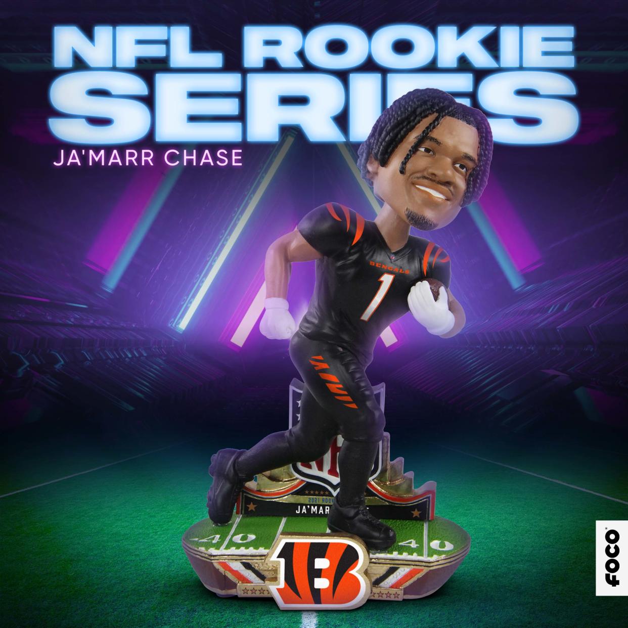 FOCO's Ja'Marr Chase Cincinnati Bengals bobblehead