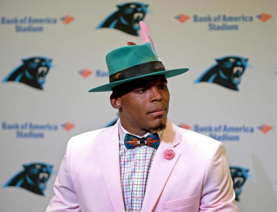 Former Carolina Panthers quarterback Cam Newton.