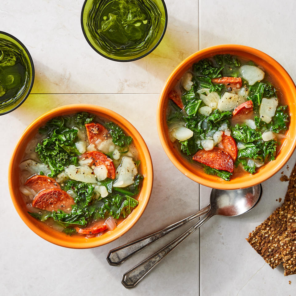 Spicy Potato & Kale Soup