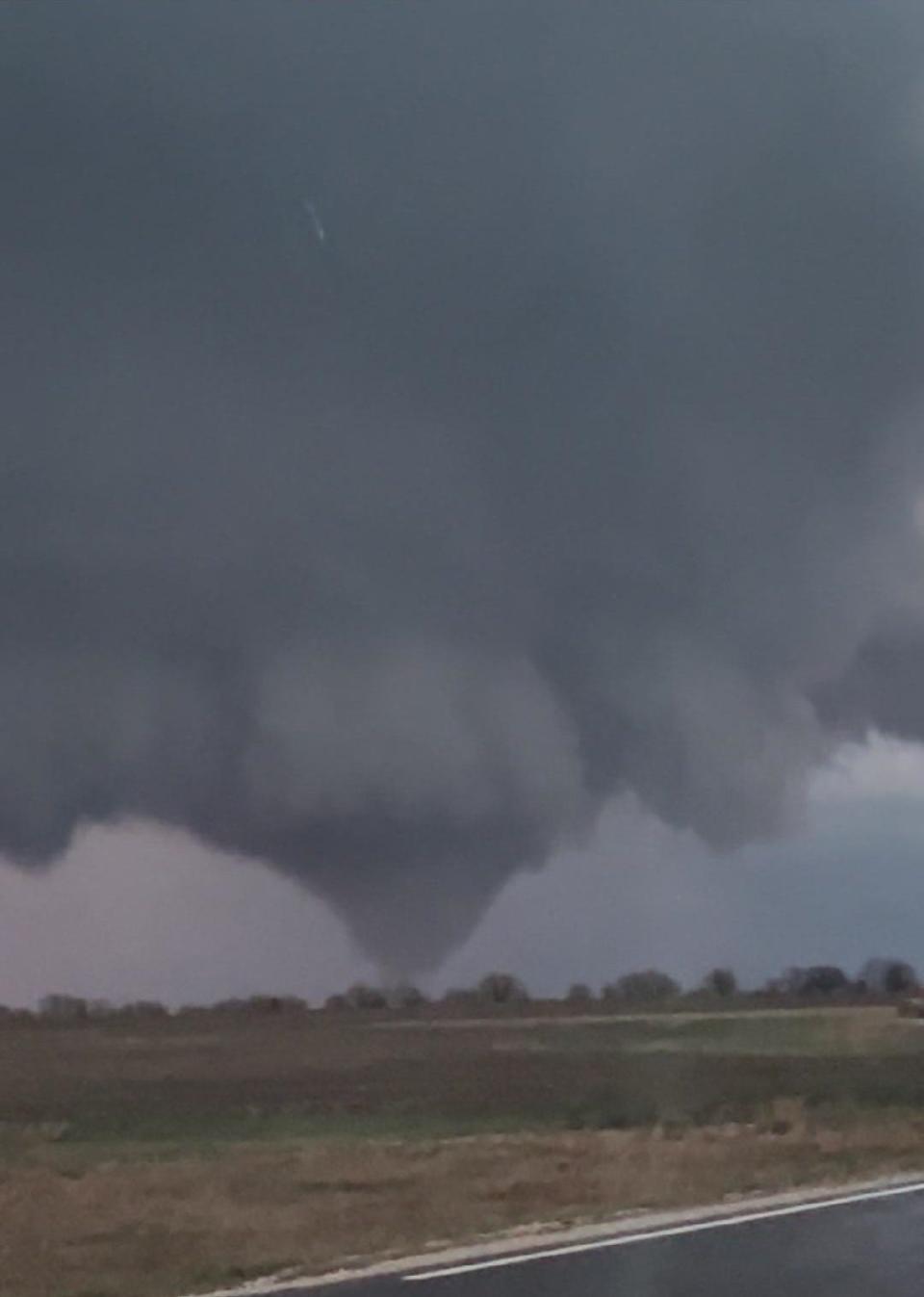 A tornado touched down in Wabaunsee County on Wednesday night.