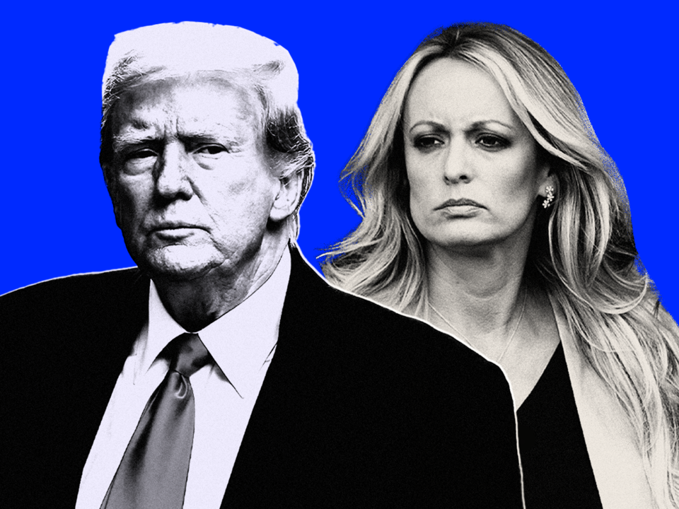 Donald Trump; Stormy Daniels. - Copyright: CHARLY TRIBALLEAU/Getty, Drew Angerer/Getty, Tyler Le/BI