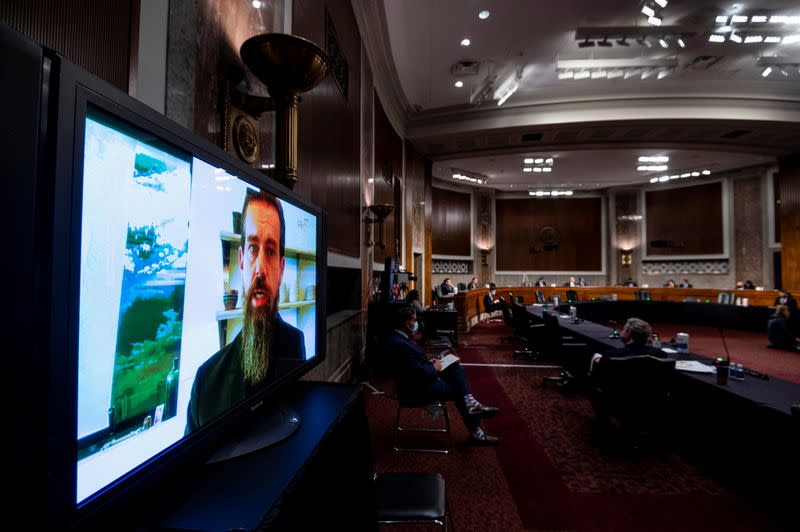 Senate Judiciary Committee holds hearing about Facebook and Twitter's content moderation decisions on Capitol Hill in Washington