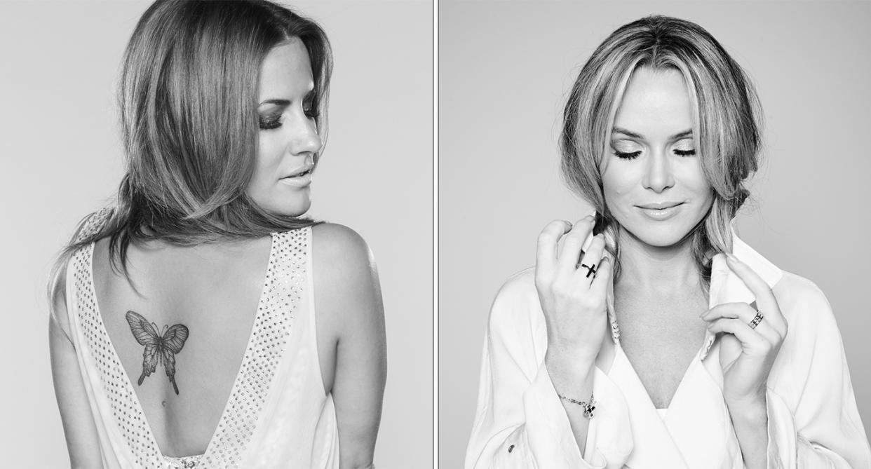 Amanda Holden Caroline Flack. (Ray Burmiston/Art of London)