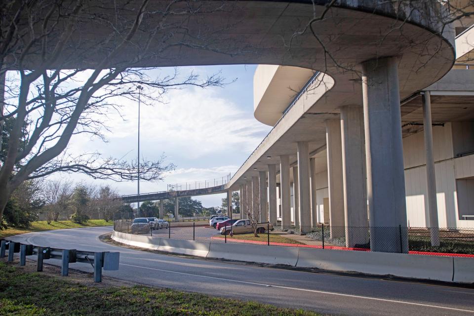 Escambia County officials want to close the Interstate-110 ramp on Gregory Street to facilitate a possible renovation or replacement of the Pensacola Bay Center, however the $3 million removal cost is prohibitively high.