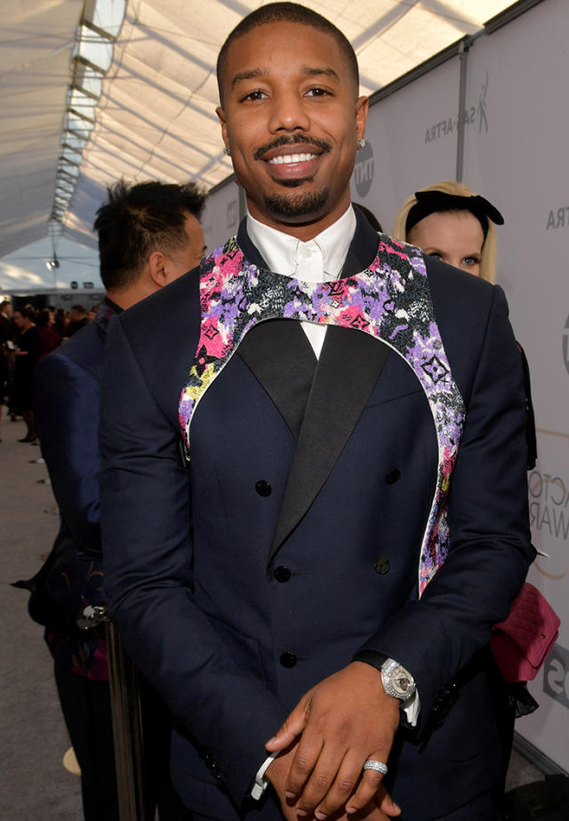 Michael B. Jordan and Other Male Celebrities in Harnesses - Bib Louis  Vuitton Red Carpet Trend