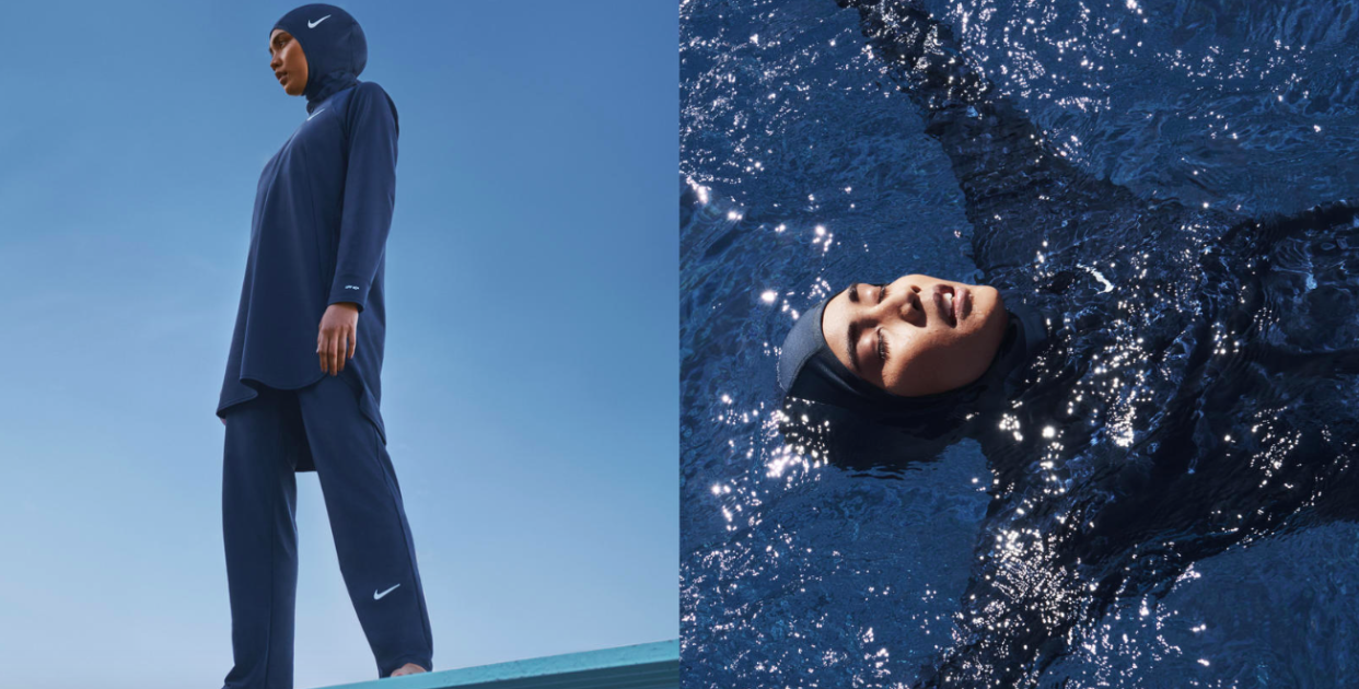 Nike has announced it is to launch a modest swimwear range including a hijab [Photo: Nike]