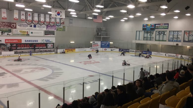 Pucks flying in Charlottetown at World Sledge Hockey Challenge