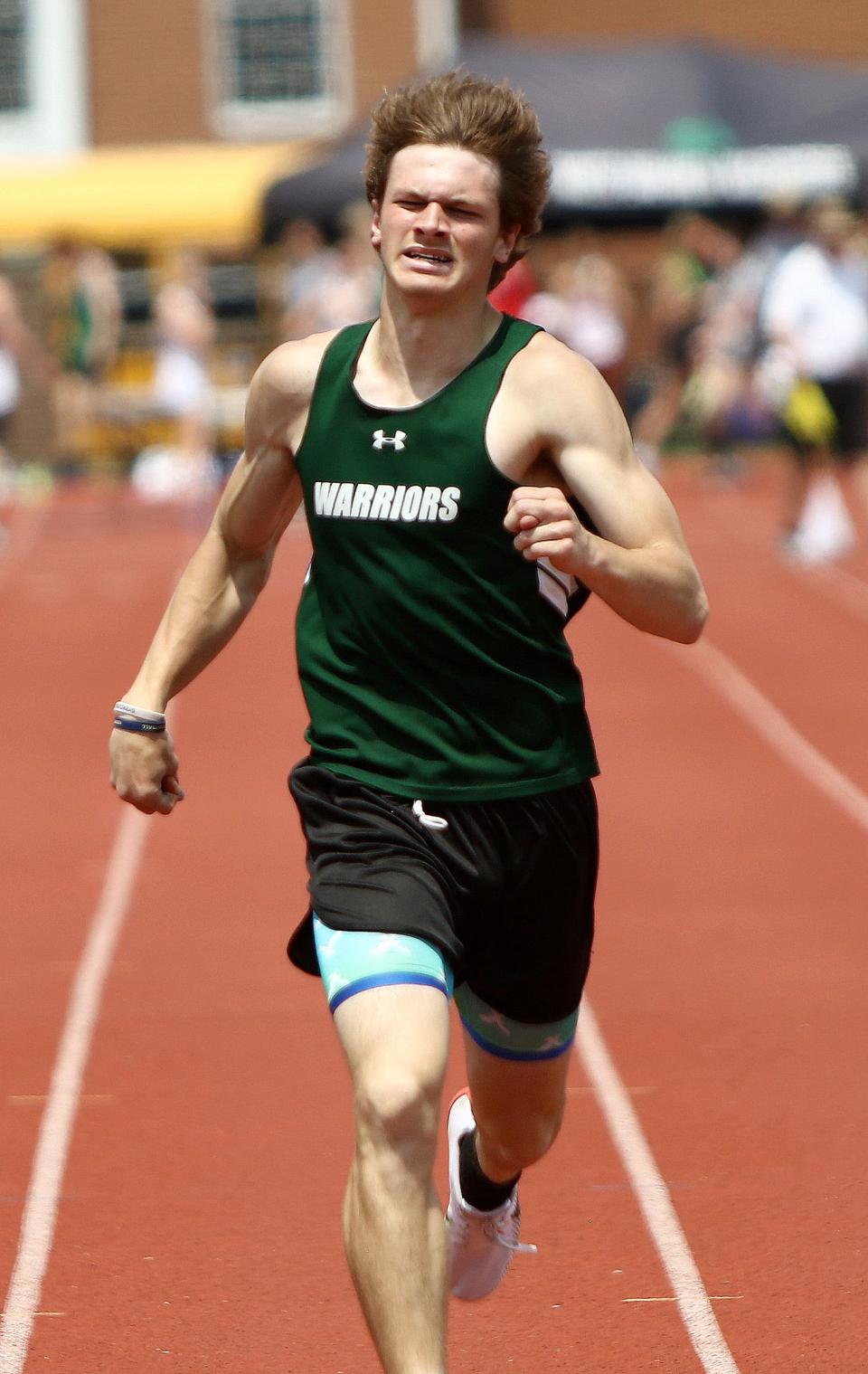 West Branch's Dru DeShields finished sixth in the Division II long jump at the Austintown regional on Thursday.