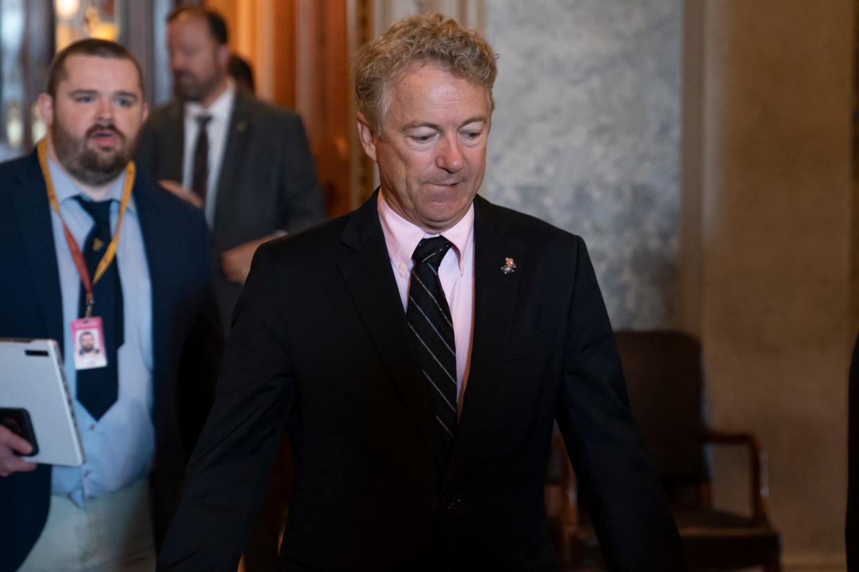 Sen. Rand Paul, R-Ky., seen on Capitol Hill on July 27, 2022. In the wake of the search of Trump's Palm Beach, Florida, home, Paul has called for a repeal of the Espionage Act.