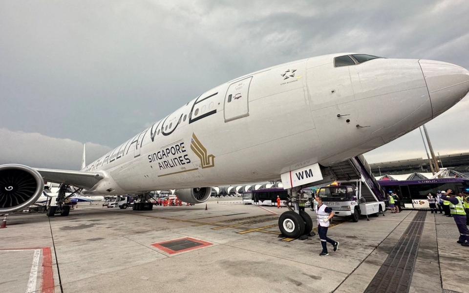 The Singapore Airlines flight flew from London Heathrow to Singapore and encountered severe turbulence en route.