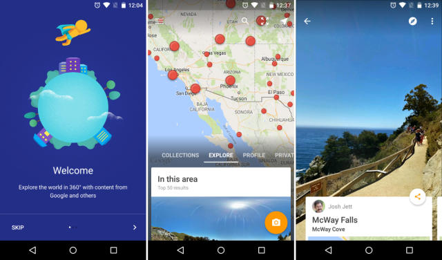 Google's new Street View app lets you add your own spherical photos